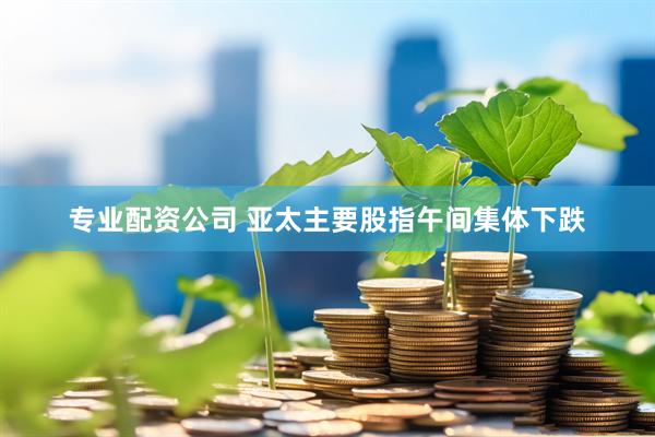 专业配资公司 亚太主要股指午间集体下跌