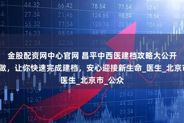 金股配资网中心官网 昌平中西医建档攻略大公开，照着做，让你快速完成建档，安心迎接新生命_医生_北京市_公众